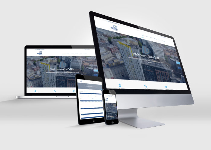 2ND Gen Facades Cardiff website design on Mac's by Orangedrop Newport