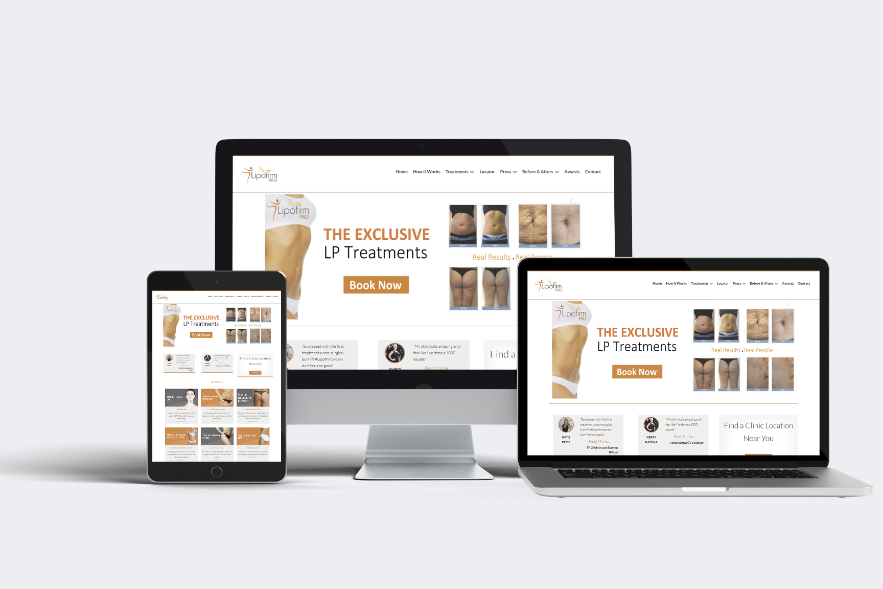 Lipofirm Pro directory web development by Orangedrop south Wales